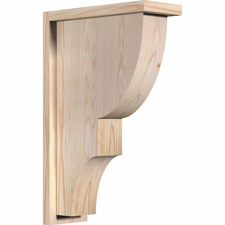 Ekena Millwork Ridgewood Smooth Corbel w/Backplate, Douglas Fir, 5 1/2"W x 14"D x 22"H COR06X14X22RID01SDF